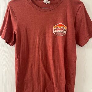 Yellowstone National Park Kids T-Shirt - Red
